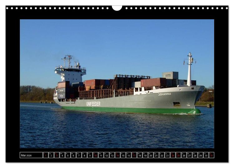 Produktbild: Containerschiffe (Wandkalender 2026 DIN A3 quer), CALVENDO Monatskalender