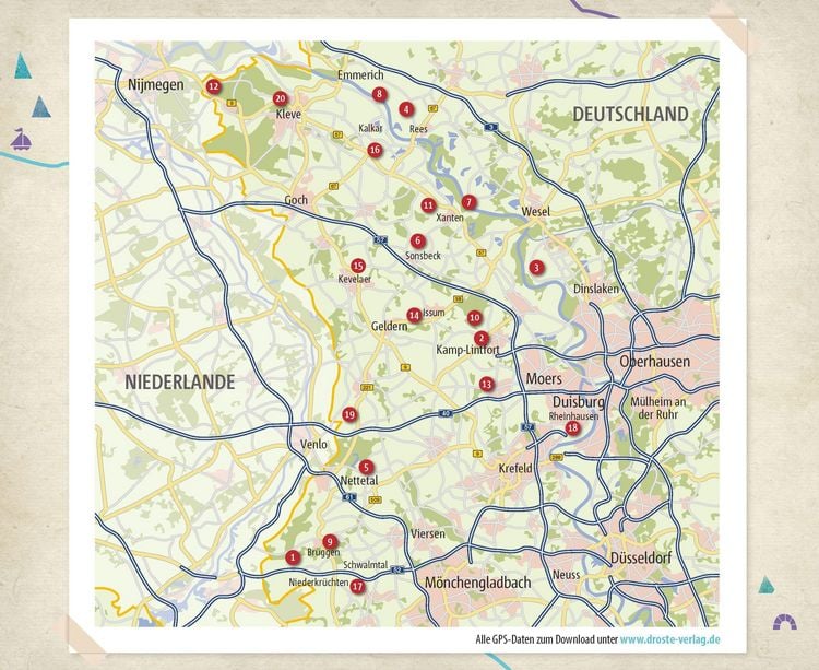 Produktbild: Niederrhein. Wanderungen f&uuml;r die Seele