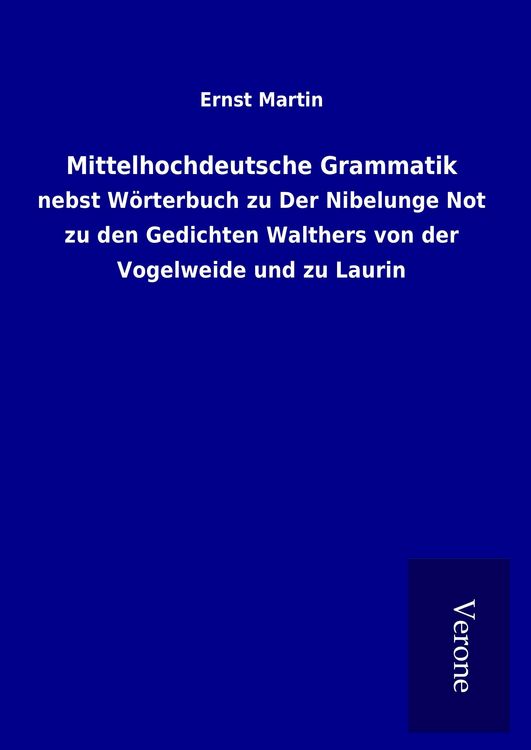 Produktbild: Mittelhochdeutsche Grammatik