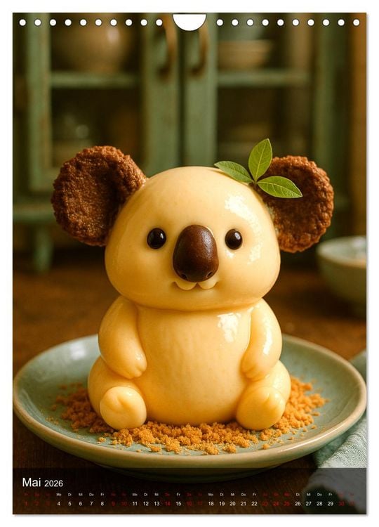 Produktbild: Tierische Desserts (Wandkalender 2026 DIN A4 hoch), CALVENDO Monatskalender