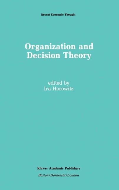 Produktbild: Organization and Decision Theory