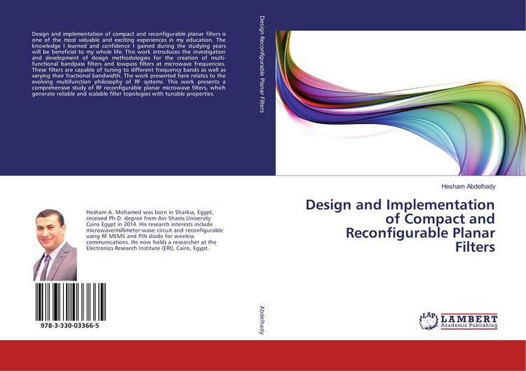Produktbild: Design and Implementation of Compact and Reconfigurable Planar Filters