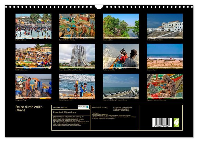 Produktbild: Reise durch Afrika - Ghana (Wandkalender 2026 DIN A3 quer), CALVENDO Monatskalender