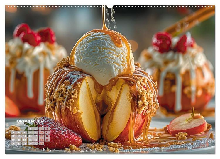 Produktbild: S&uuml;&szlig;e Verf&uuml;hrungen - Exquisite Desserts (Wandkalender 2026 DIN A2 quer), CALVENDO Monatskalender