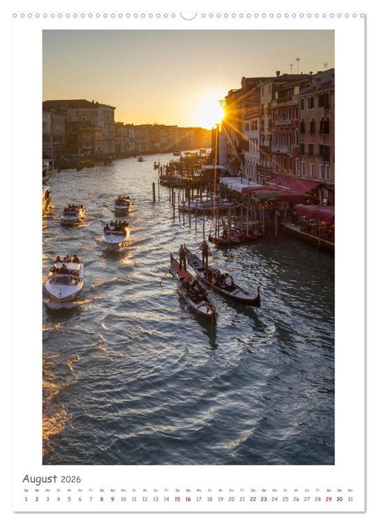 Produktbild: Venedig anders sehen (hochwertiger Premium Wandkalender 2026 DIN A2 hoch), Kunstdruck in Hochglanz