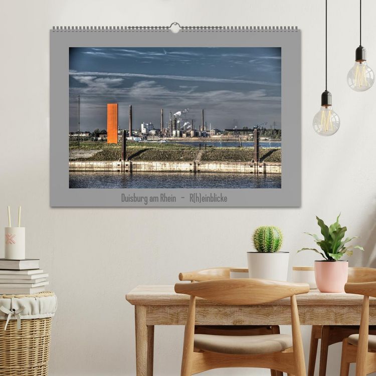 Produktbild: Duisburg am Rhein - R(h)einblicke (Wandkalender 2026 DIN A2 quer), CALVENDO Monatskalender