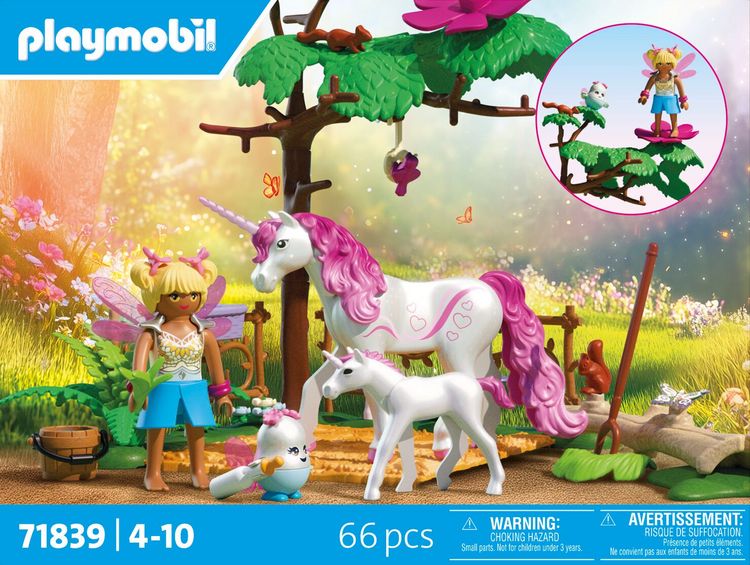 Produktbild: PLAYMOBIL 71839 Zauberhafter Einhorn-Stall f&uuml;r Mama und Fohlen
