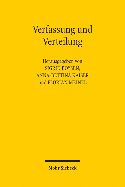 Produktbild: Verfassung und Verteilung