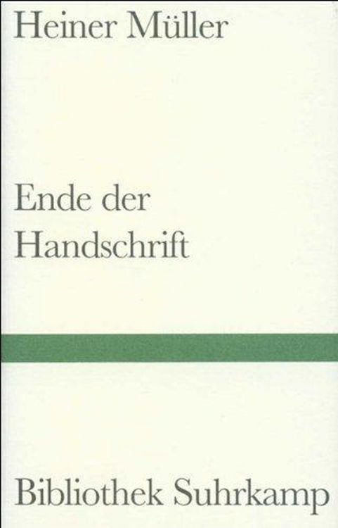 Bild vom Artikel Ende der Handschrift vom Autor Heiner Müller