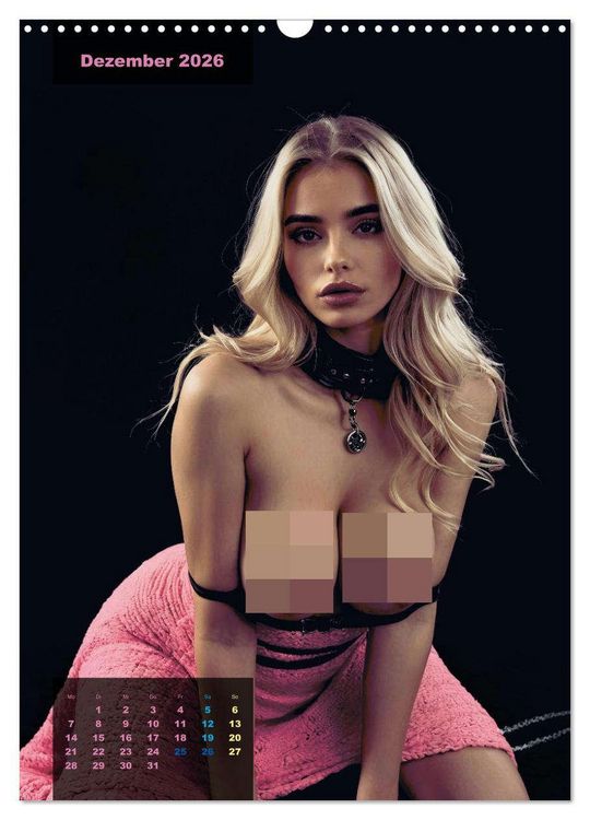 Produktbild: Blonde Girls typisch pink (Wandkalender 2026 DIN A3 hoch), CALVENDO Monatskalender