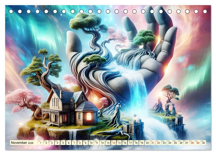 Produktbild: Nature Genesis - The hand of life (Desk Calendar 2026 DIN A5 landscape), CALVENDO 12 Month DeskCalendar