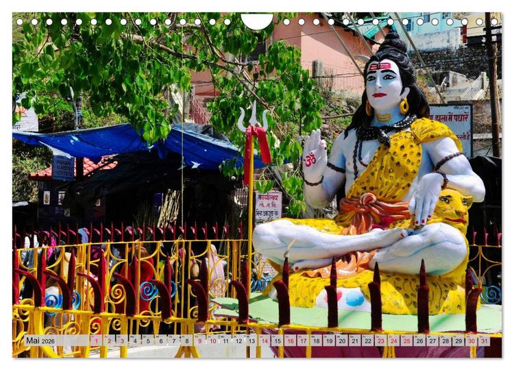 Produktbild: Uttarakhand &ndash; Land der G&ouml;tter (Wandkalender 2026 DIN A4 quer), CALVENDO Monatskalender