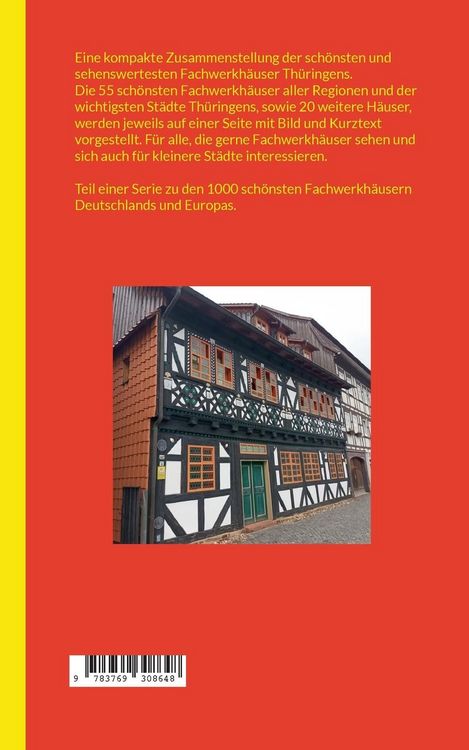 Produktbild: Die sch&ouml;nsten Fachwerkh&auml;user Th&uuml;ringens