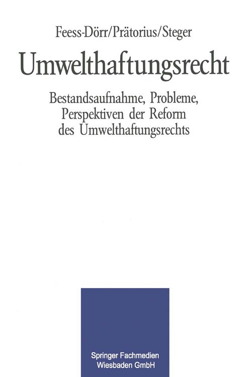 Produktbild: Umwelthaftungsrecht