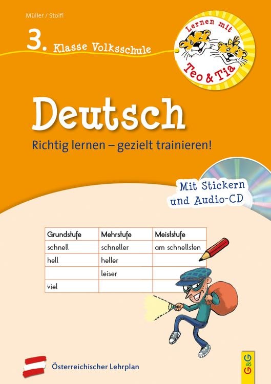 Produktbild: Lernen mit Teo und Tia Deutsch &ndash; 3. Klasse Volksschule mit CD