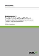 Produktbild: Pr&uuml;fungslektion II Geistigbehindertenp&auml;dagogik Sachkunde