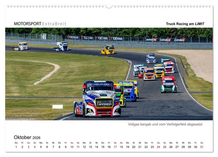 Produktbild: Truck Racing am LIMIT - Panoramabilder (Wandkalender 2026 DIN A2 quer), CALVENDO Monatskalender