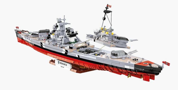 Produktbild: COBI Historical Collection 4860 - Battleship Bismarck, WWII, Bausatz 1:300, 3204 Klemmbausteine
