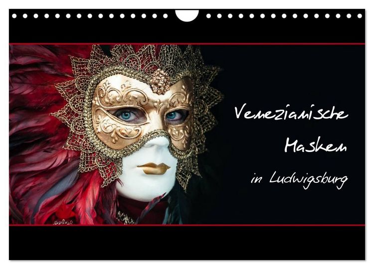 Produktbild: Venezianische Masken in Ludwigsburg (Wandkalender 2027 DIN A4 quer), CALVENDO Monatskalender