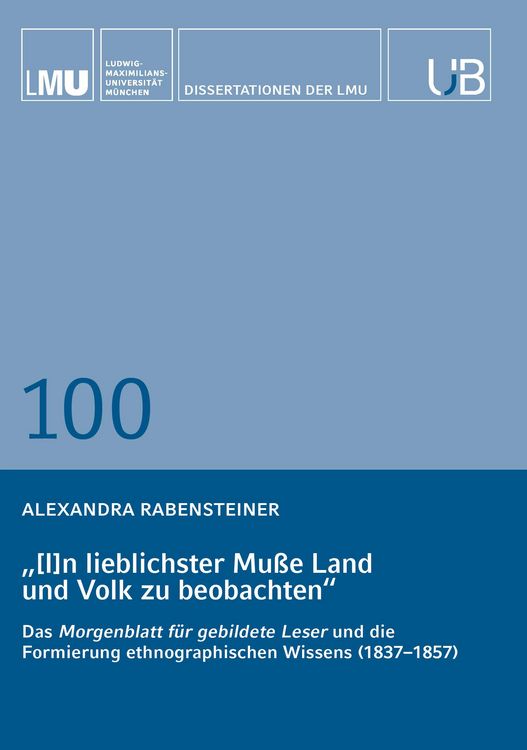 Produktbild: &bdquo;[I]n lieblichster Mu&szlig;e Land und Volk zu beobachten&ldquo;