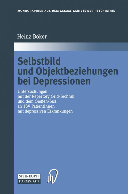 Produktbild: Selbstbild und Objektbeziehungen bei Depressionen