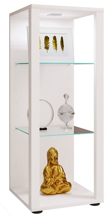 Produktbild: Holz Glas Stand Vitrine Sammelvitrine Glasol M