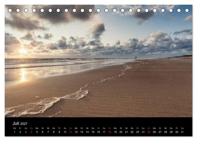 Produktbild: Sylt-Abende - Fotografien von Beate Zoellner (Tischkalender 2027 DIN A5 quer), CALVENDO Monatskalender