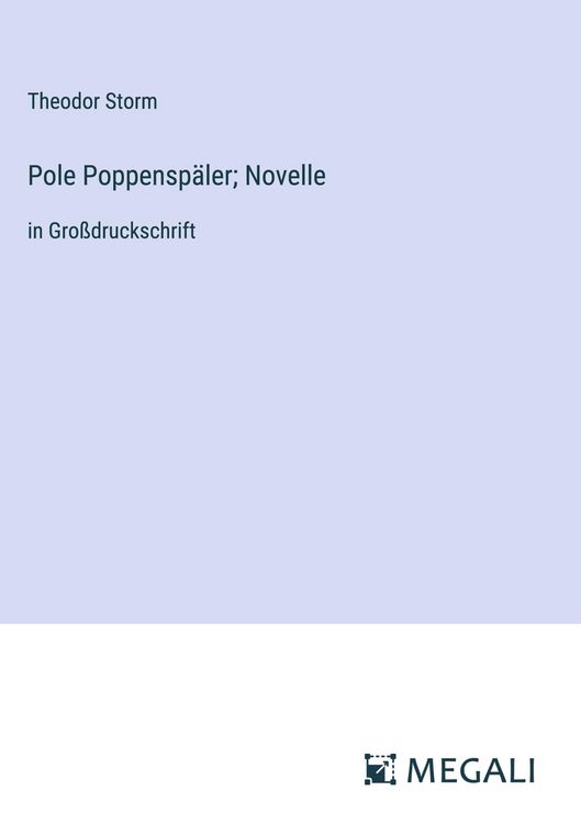 Produktbild: Pole Poppenspäler; Novelle
