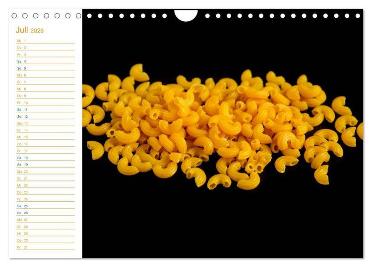 Produktbild: Pasta (Wandkalender 2026 DIN A4 quer), CALVENDO Monatskalender