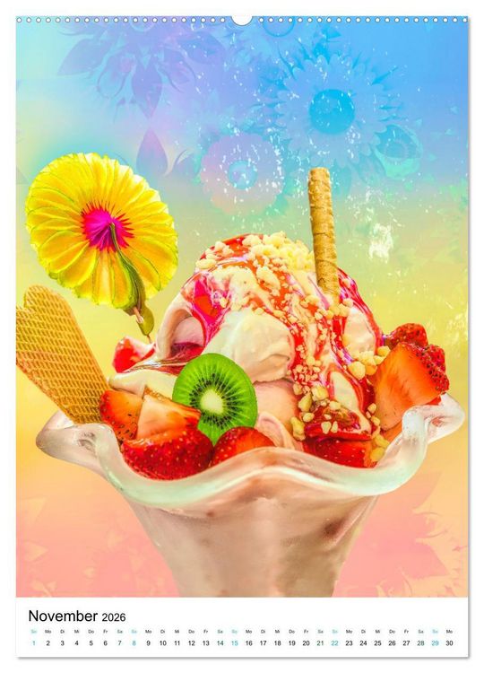 Produktbild: Sommergl&uuml;ck - Artwork (Wandkalender 2026 DIN A2 hoch), CALVENDO Monatskalender
