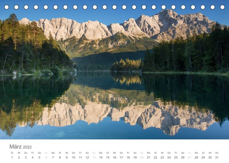 Produktbild: Alpine Seelandschaften (Tischkalender 2022 DIN A5 quer)