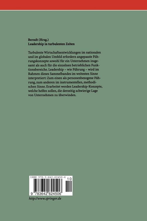 Produktbild: Leadership in turbulenten Zeiten