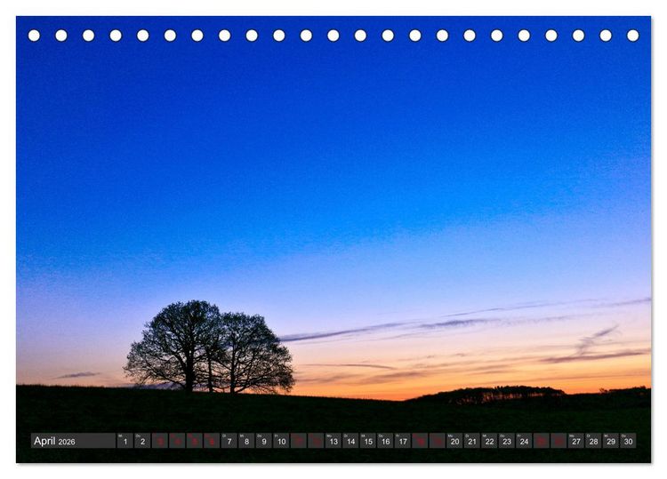 Produktbild: Landschaften unserer Heimat (Tischkalender 2026 DIN A5 quer), CALVENDO Monatskalender