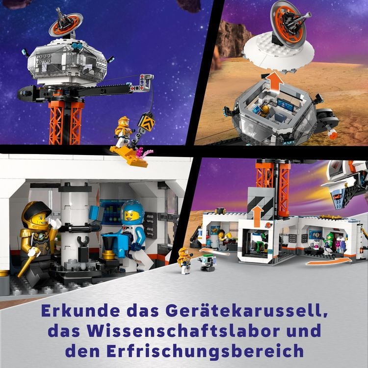 Produktbild: LEGO City Weltraum 60434 Raumbasis mit Startrampe, Raumschiff-Spielzeug