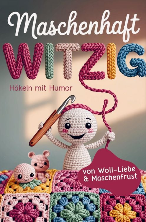 Produktbild: Maschenhaft witzig: von Woll-Liebe & Maschenfrust | H&auml;keln mit Humor | Geschenk f&uuml;r Amigurumi-, Granny Square- und H&auml;kelfans