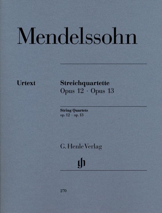 Produktbild: Felix Mendelssohn Bartholdy - Streichquartette op. 12 und 13