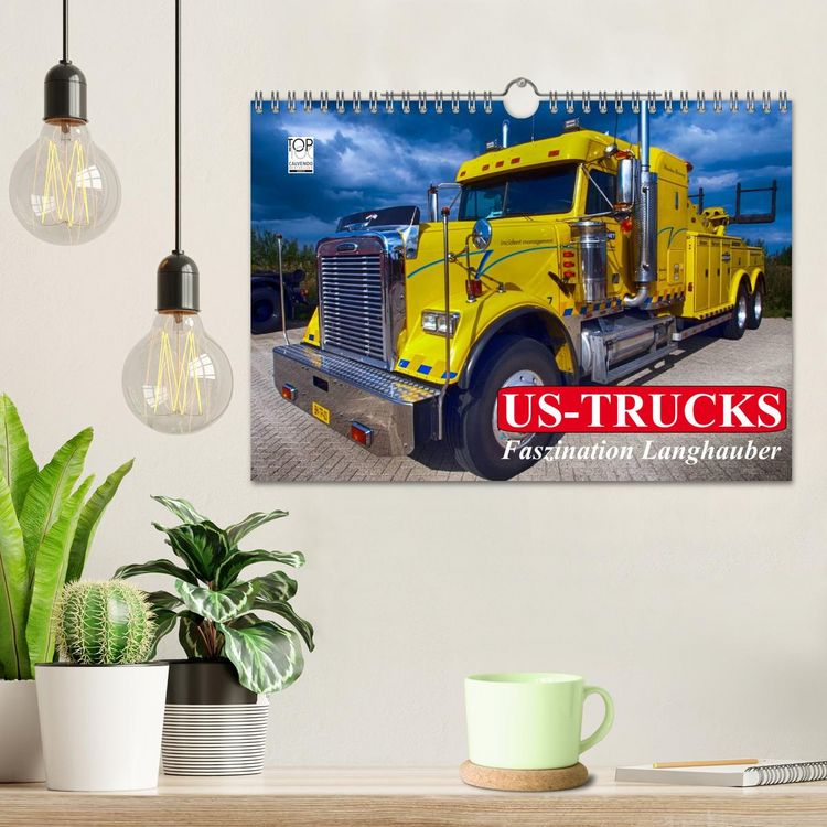 Produktbild: US-Trucks. Faszination Langhauber (Wandkalender 2026 DIN A4 quer), CALVENDO Monatskalender