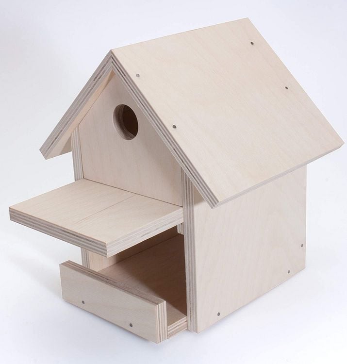 Produktbild: PEBARO 466 - DIY Holzbauset Vogelhaus, Futterhaus und Nistkasten in Einem