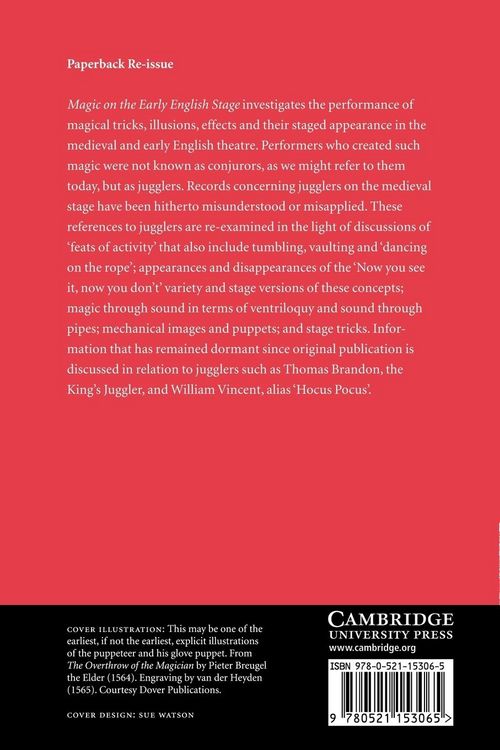 Produktbild: Magic on the Early English Stage