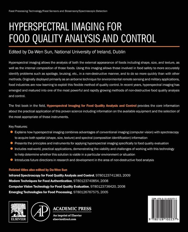 Produktbild: Hyperspectral Imaging for Food Quality Analysis and Control