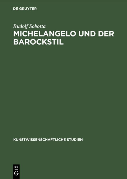 Produktbild: Michelangelo und der Barockstil