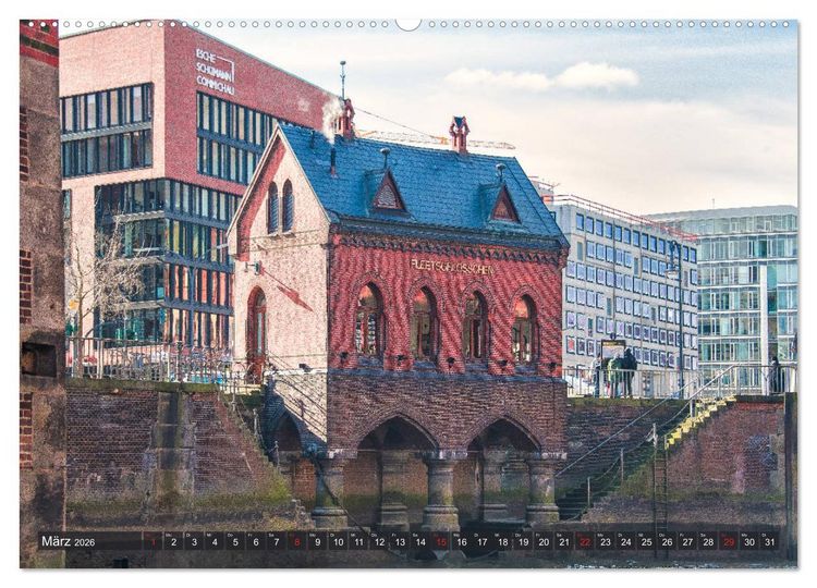 Produktbild: Hamburg - Ahoi zur gro&szlig;en Hafenrundfahrt (Wandkalender 2026 DIN A2 quer), CALVENDO Monatskalender