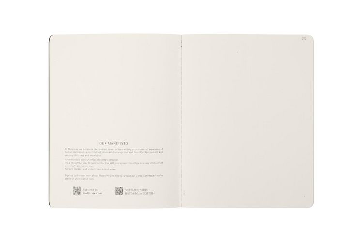Produktbild: Moleskine Smart Cahier Journal, Extra Large, Plain, Black, Soft Cover (7.5 x 10)