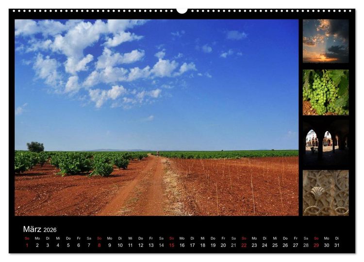 Produktbild: Via de la Plata - auf dem Jakobsweg von Sevilla nach Santiago (Wandkalender 2026 DIN A2 quer), CALVENDO Monatskalender
