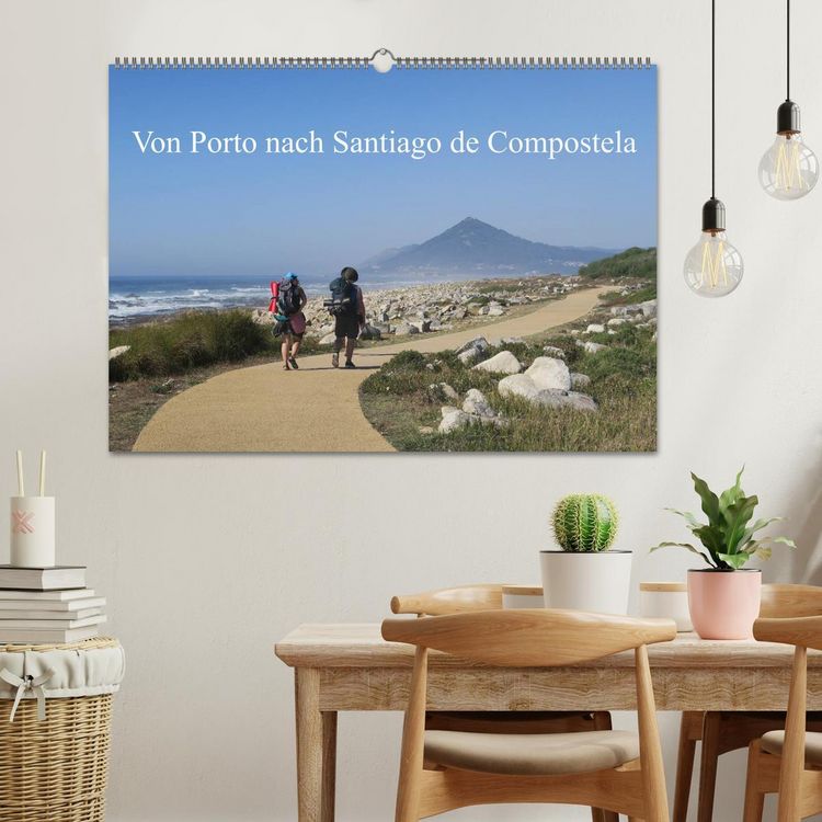 Produktbild: Von Porto nach Santiago de Compostela (Wandkalender 2026 DIN A2 quer), CALVENDO Monatskalender