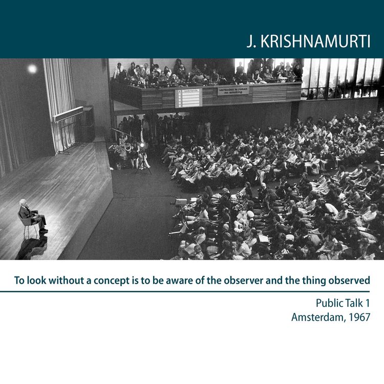 Produktbild: To look without a concept is to be aware of the observer and the thing observed
