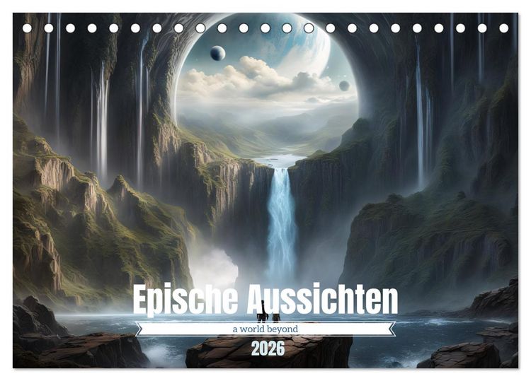 Produktbild: Epische Aussichten (Tischkalender 2026 DIN A5 quer), CALVENDO Monatskalender