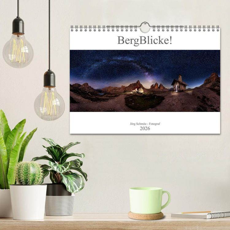 Produktbild: BergBlicke! (Wandkalender 2026 DIN A4 quer), CALVENDO Monatskalender