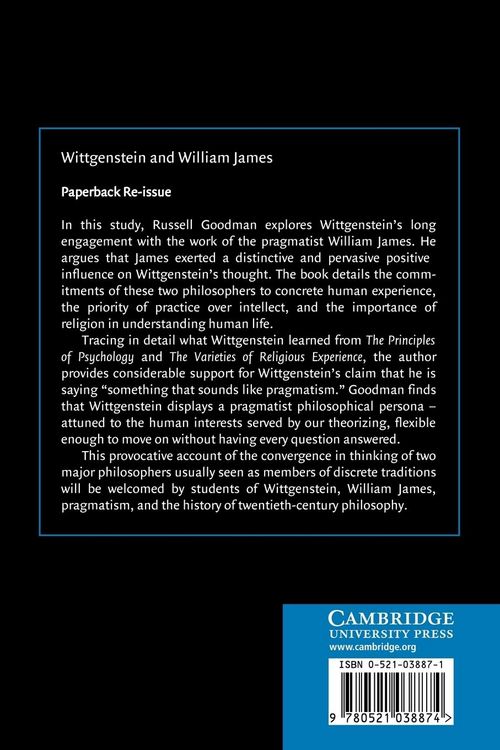 Produktbild: Wittgenstein and William James