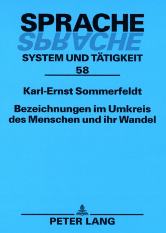 Produktbild: Bezeichnungen im Umkreis des Menschen und ihr Wandel